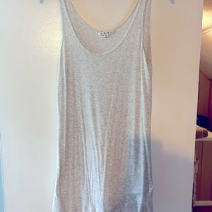 Cabi cream colored sleeveless long body tank